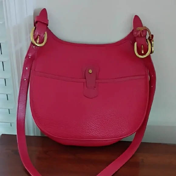 Vintage Dooney & Bourke Red Calvary Bag - Picture 3 of 9